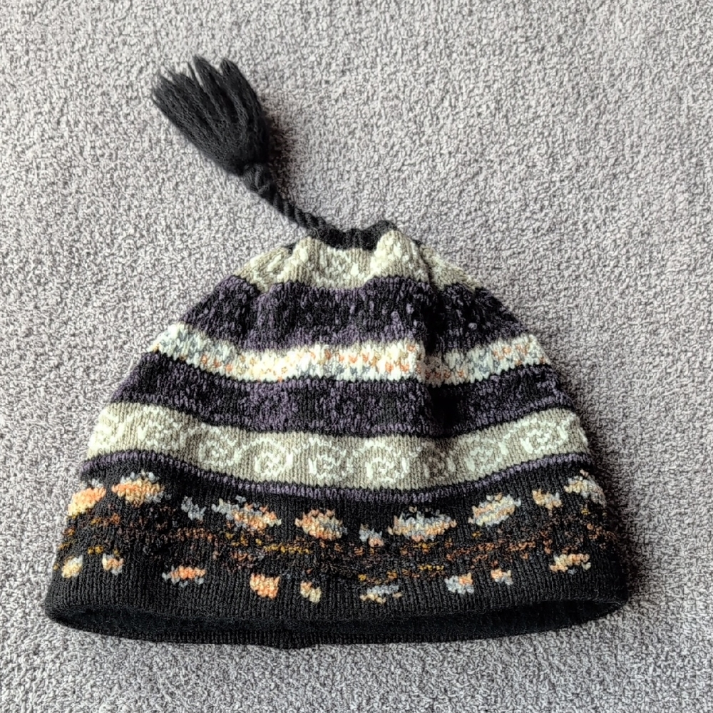 Turtle Fur Beanie With Tassel - Adult